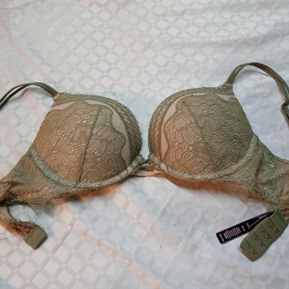 Victoria's Secret Lace Bra in Sage
